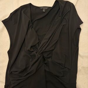 Banana Republic Black Twist Front Blouse